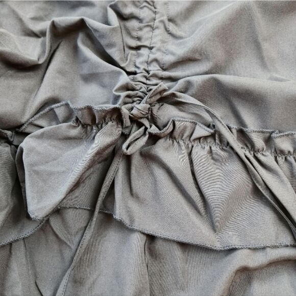 🩵NWT Black Adjustable Hi-Low Ruffled Steampunk Skirt Small - Picture 9 of 11